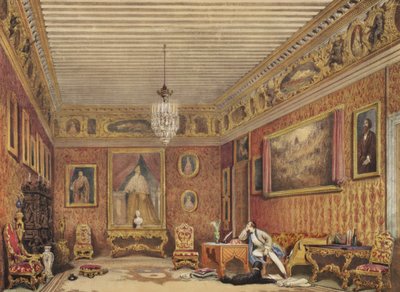威尼斯Palazzo Mocenigo的Byrons Room（纸上写着） 作者 英语学校