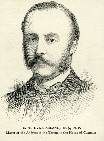 1883年2月17日的CT Dyke Acland插图 作者 英语学校