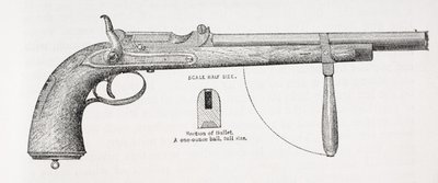 船长伯顿卡宾枪和射弹，来自理查德伯顿爵士队长的生活，第二卷，伊莎贝尔伯顿（1831-96），1893年出版 作者 英语学校