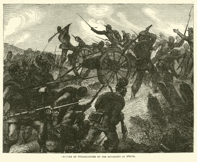 1870年8月，巴伐利亚人在Worth捕获了Mitrailleuses 作者 英语学校