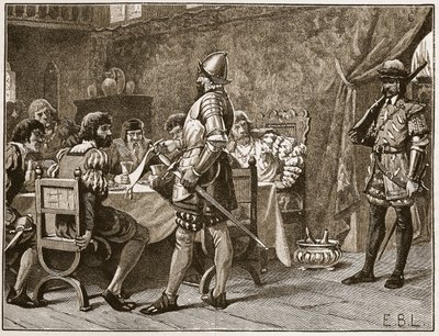 捕获FitzGeralds，插图来自Cassells画报英国历史（棕褐色照片） 作者 英语学校