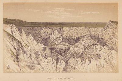 康沃尔郡卡克雷兹矿（石版画） 作者 英语学校