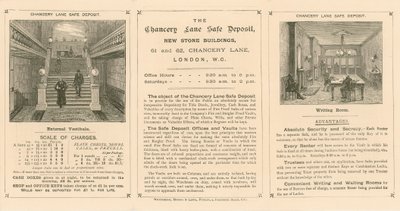 卡片广告Chancery Lane Safe Deposit，61-62 Chancery Lane，London 作者 英语学校