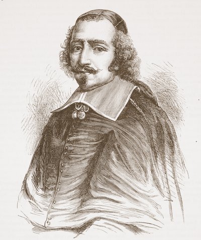 红衣主教马萨林（来自凡尔赛画廊的肖像画），James Aitken Wylie（1808-1890），酒吧的新教历史插图。 1878年 作者 英语学校