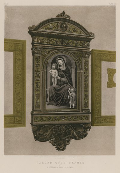 Sienna，Giusti教授雕刻的木框架 作者 英语学校