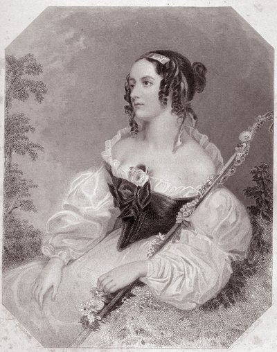Frederic (Comme il vous please) Celia (As You Like it) 的 Celie 女儿在 - “”莎士比亚女性画廊，收藏了早期伦敦艺术家的 45 幅严肃肖像，并带有批判性和文学性的通知“””大约 1838 年 - 从 《》画廊 作者 英语学校