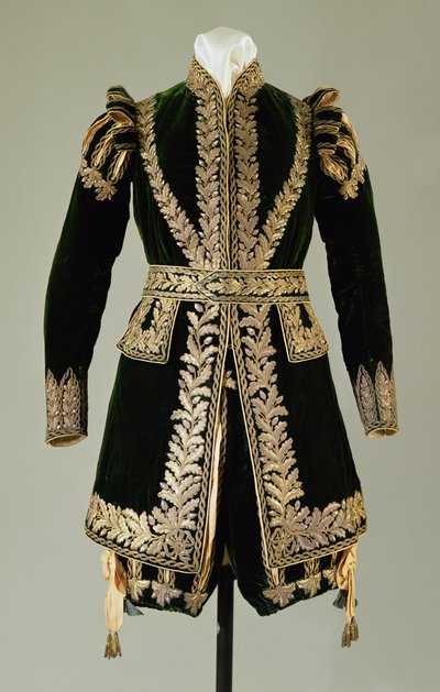礼仪服装，1821年（纺织品） 作者 英语学校