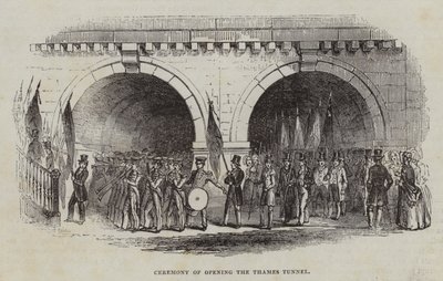 1843年开放泰晤士河隧道的仪式 作者 英语学校