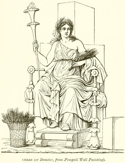 Ceres（或Demeter，来自Pompeii Wall Painting） 作者 英语学校