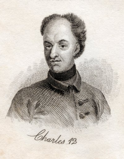 查理十二，瑞典国王，来自Crabbs历史词典，1825年出版 作者 英语学校