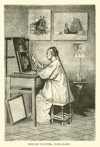 中国画家，香港 作者 英语学校