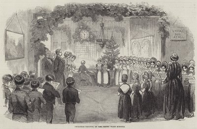 Vintry Ward 学校的圣诞节（雕刻） 作者 英语学校