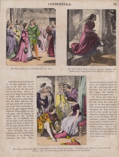 Cinderella (coloured engraving) 作者 英语学校