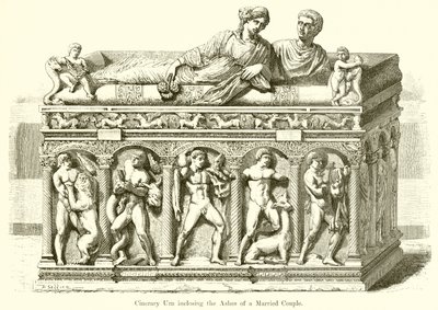 Cinerary Urn包含已婚夫妇的灰烬 作者 英语学校
