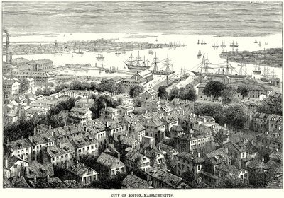 马萨诸塞州波士顿市（雕刻） 作者 英语学校