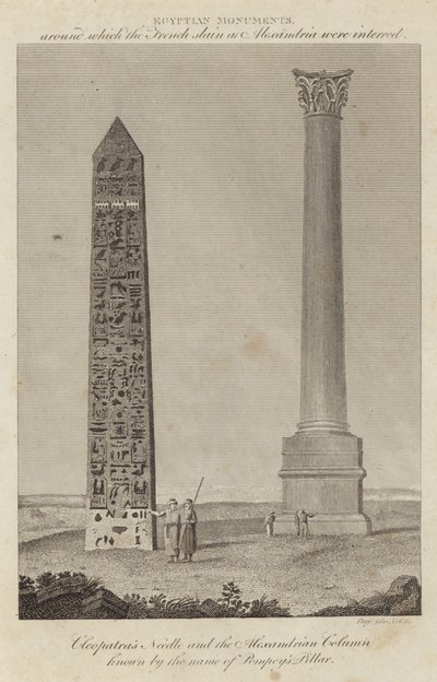 Cleopatras Needle和以Pompeys Pillar为名的Alexandrian Column 作者 英语学校