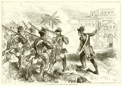 克莱夫率领他的人到Conjeveram（1751） 作者 英语学校