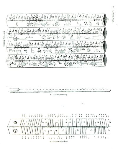 Clog Almanac，Exchequer Tally和Saxon Reive Pole 作者 英语学校