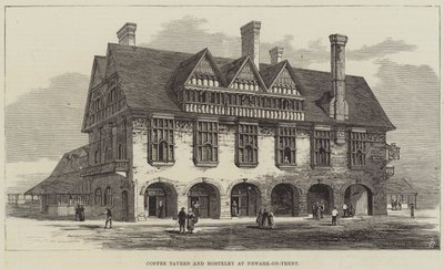 特伦特河畔纽瓦克的咖啡酒馆和旅馆（雕刻） 作者 英语学校
