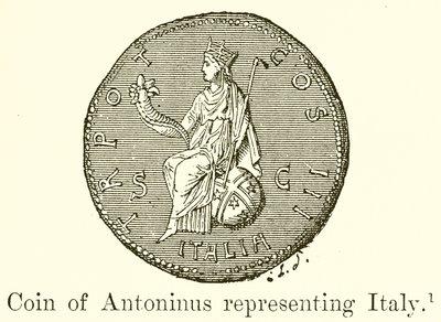 代表意大利的Antoninus硬币 作者 英语学校