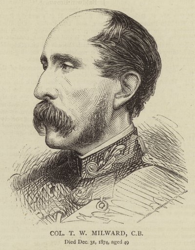 T W Milward 上校，CB（雕刻） 作者 英语学校