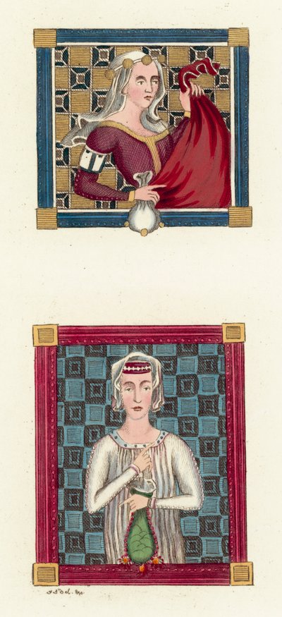 康斯坦斯卡斯蒂利亚女王（彩色雕刻） 作者 英语学校
