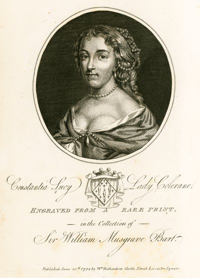 Constantia Lucy，Lady Colerane 作者 英语学校