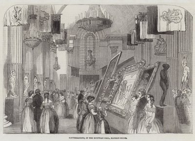 Conversazione, in the Egyptian-Hall, Mansion House (engraving) 作者 英语学校