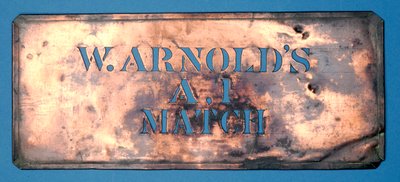 W. Arnolds A的铜模板，1匹配（铜） 作者 英语学校