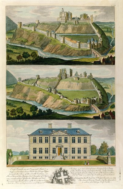 Corfe城堡处于原始状态，作为废墟，而Kingston Hall则是Henry Bankes的所在地 作者 英语学校
