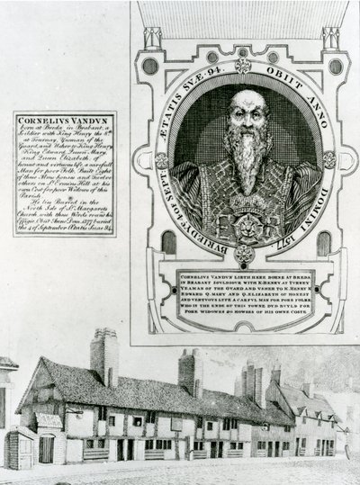 Cornelius Van Dun（1483-1577）纪念馆和救济院，1798年 作者 英语学校