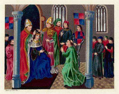 Coronation of King Henry IV (coloured engraving) 作者 英语学校