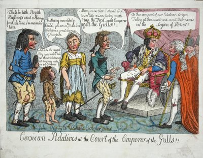 海鸥皇帝宫廷的科西嘉房地产！！，酒吧 1804（手工彩色雕刻） 作者 英语学校