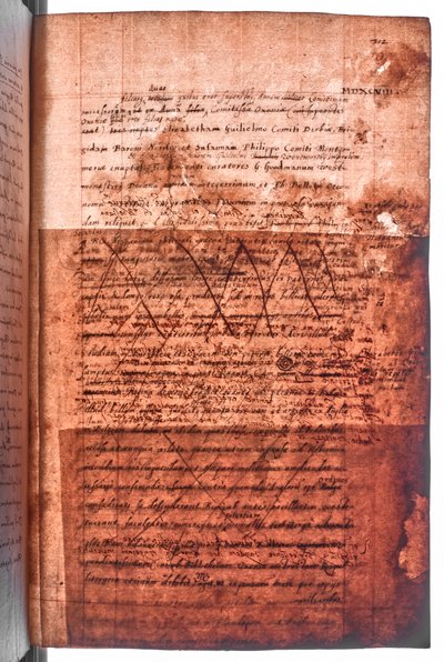 棉花 MS Faustina F III，第 107r 页（透射光） 作者 英语学校