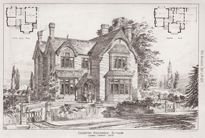 乡村住宅，埃尔瑟姆（雕刻） 作者 英语学校