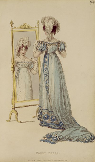 宫廷服饰，时装板块来自Ackermanns Repository of Arts 作者 英语学校