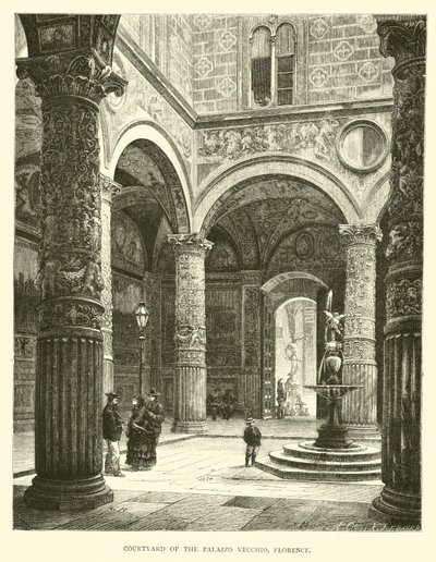 Palazzo Vecchio，佛罗伦萨的庭院 作者 英语学校