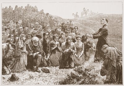 Covenanters崇拜由Whitadder的银行，例如James Aitken Wylie的新教历史（1808-1890），酒吧。 1878年 作者 英语学校