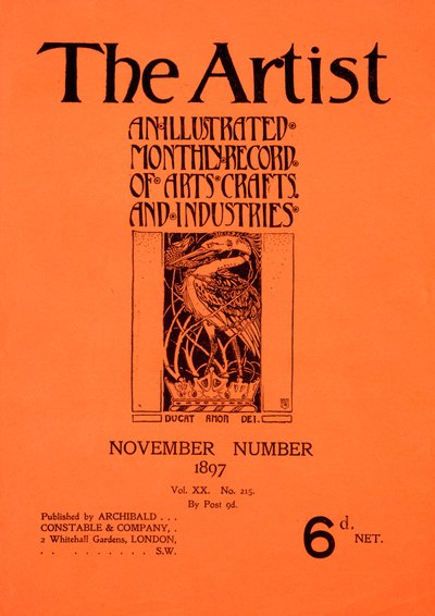 封面为The Artist Magazine，1897年11月（印刷纸） 作者 英语学校