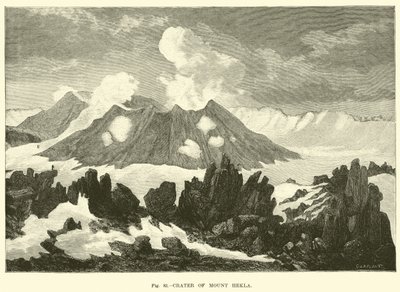 赫克拉山的火山口 作者 英语学校
