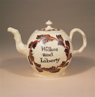 Creamware茶壶，Cockpit Hill，Derby，c.1763（陶瓷） 作者 英语学校