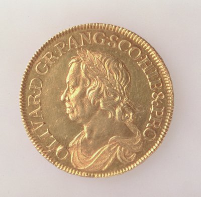 奥利弗克伦威尔之王（1599-1658），伦敦造币厂，1658年（正面）（黄金）（反向看168064） 作者 English School