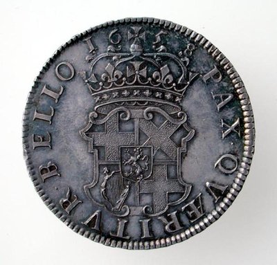 奥利弗克伦威尔之冠（1599-1658），伦敦造币厂，1658年（反向）（白银）（正面见168061） 作者 英语学校
