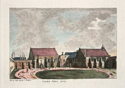 克罗伊登宫，萨里，1785年 作者 英语学校