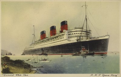 Cunard White Star Line班轮RMS Queen Mary 作者 英语学校