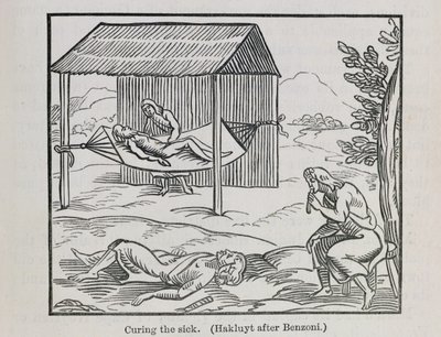 治愈生病，来自&39;Santo Domingo过去和现在&39;，由Samuel Hazard，pub.1873（雕刻） 作者 英语学校