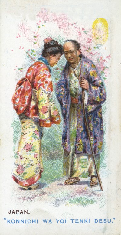 日本的习惯性问候，1907年 作者 英语学校