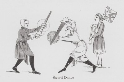 舞蹈：剑舞（石版画） 作者 英语学校