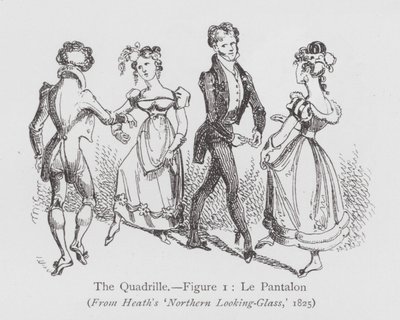 舞蹈。四重奏，图1，Le Pantalon（平板）。 作者 英语学校