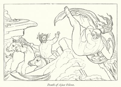 Ajax Oileus 之死（石版画） 作者 英语学校
